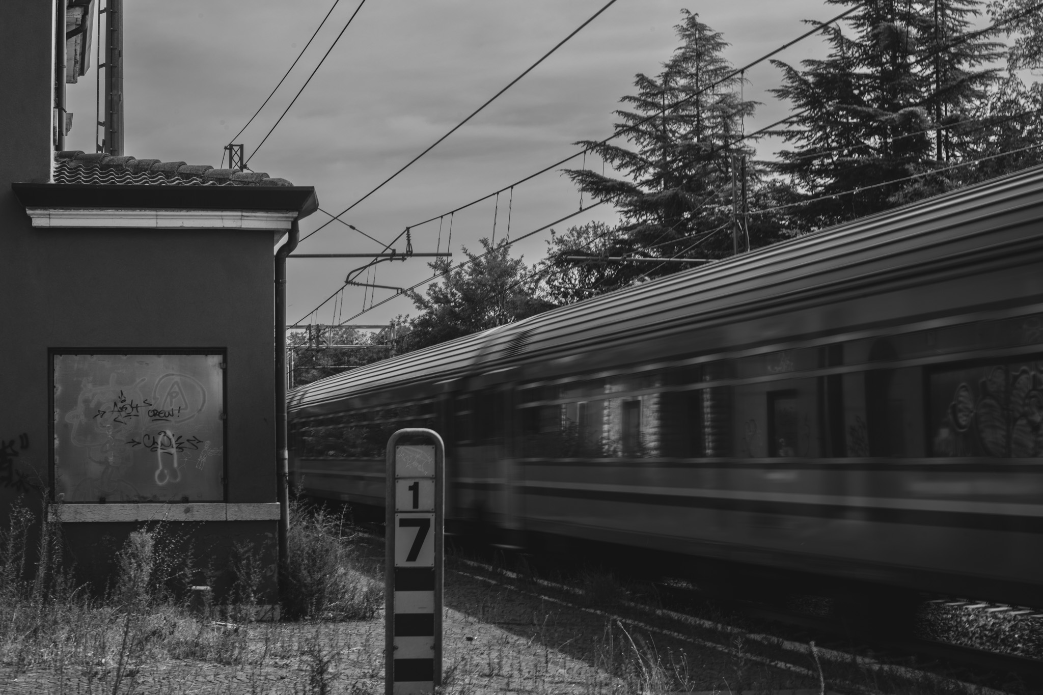 An abandoned railway station